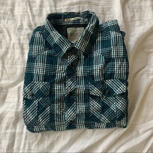 Forever 21 Plaid Button Down Long Sleeve